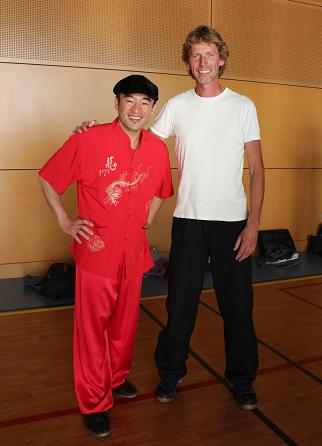 Master Liu Deming en Pieter Gilles in Redon, Frankrijk