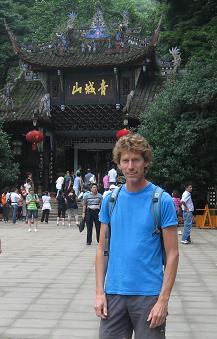 This is me: Pieter Gilles at Qingchengshan, China